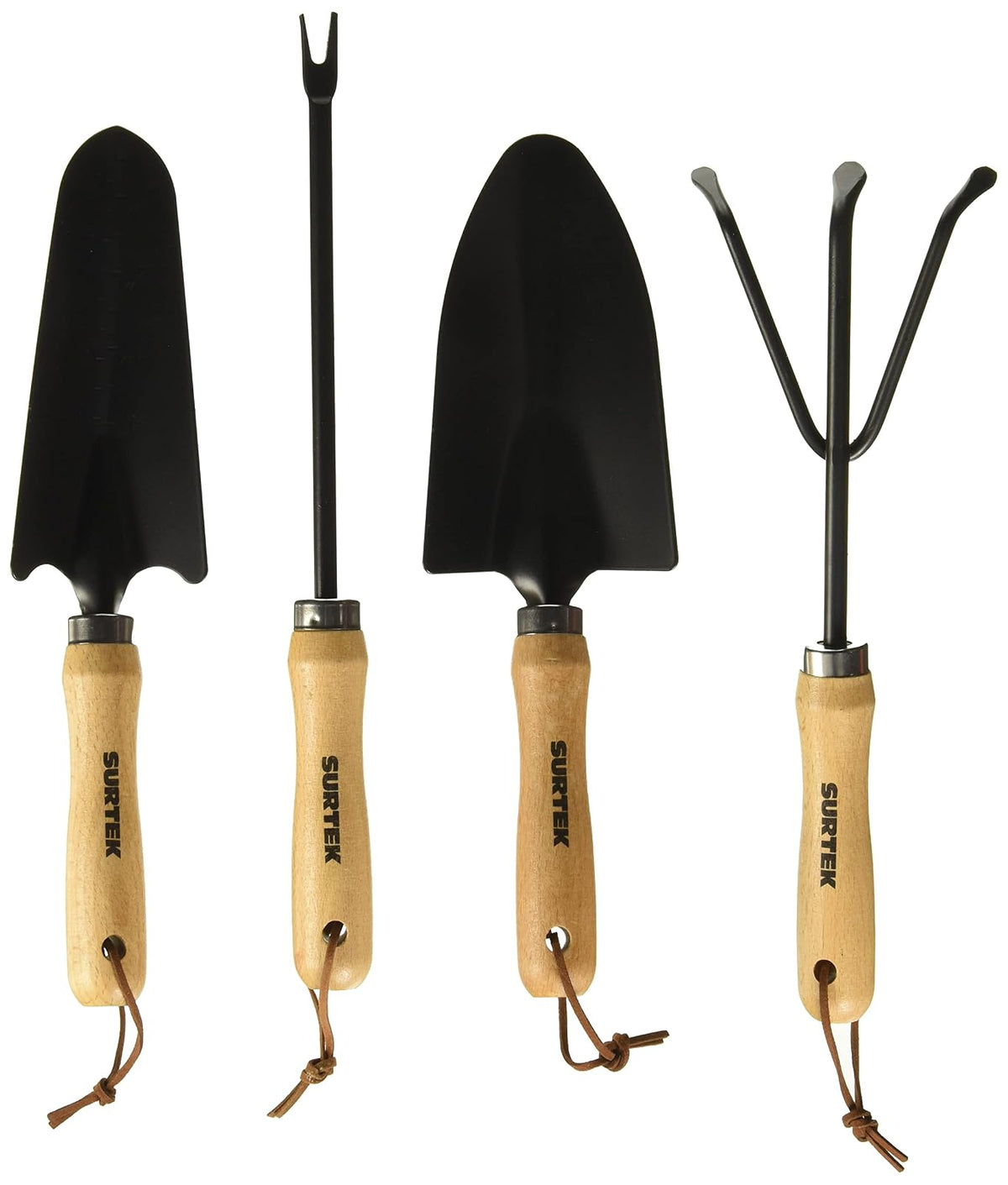 Surtek 130239 Juego combinado de herramienta para jardinería, 4 piezas