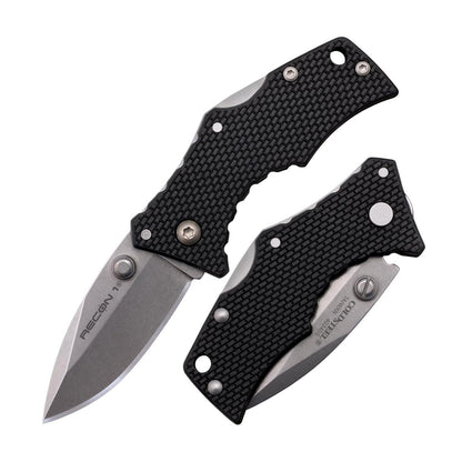 Cold Steel Recon 1 Series Cuchillo táctico Plegable con Bloqueo de Tres anuncios y Clip de Bolsillo, Fabricado con Acero CPM-S35VN de Alta Calidad
