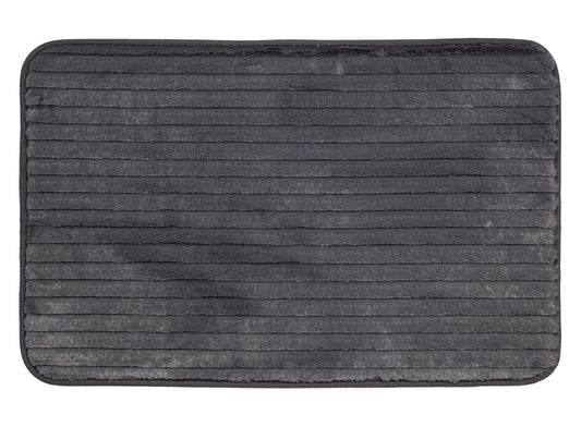 DIB Carpet & Home TAPETE DE BAÑO Luxury Memory Charcoal 40X60 CM