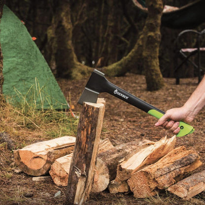 Gerber Gear Freescape Hatchet, hacha de hoja de acero forjado de 17.5 pulgadas con funda para supervivencia, Bushcraft y equipo de campamento, ligera y duradera