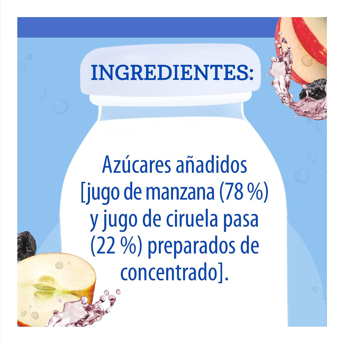Gerber Jugo Etapa 2 Manzana Ciruela Paquete de 12 Piezas de 175 ml c/u