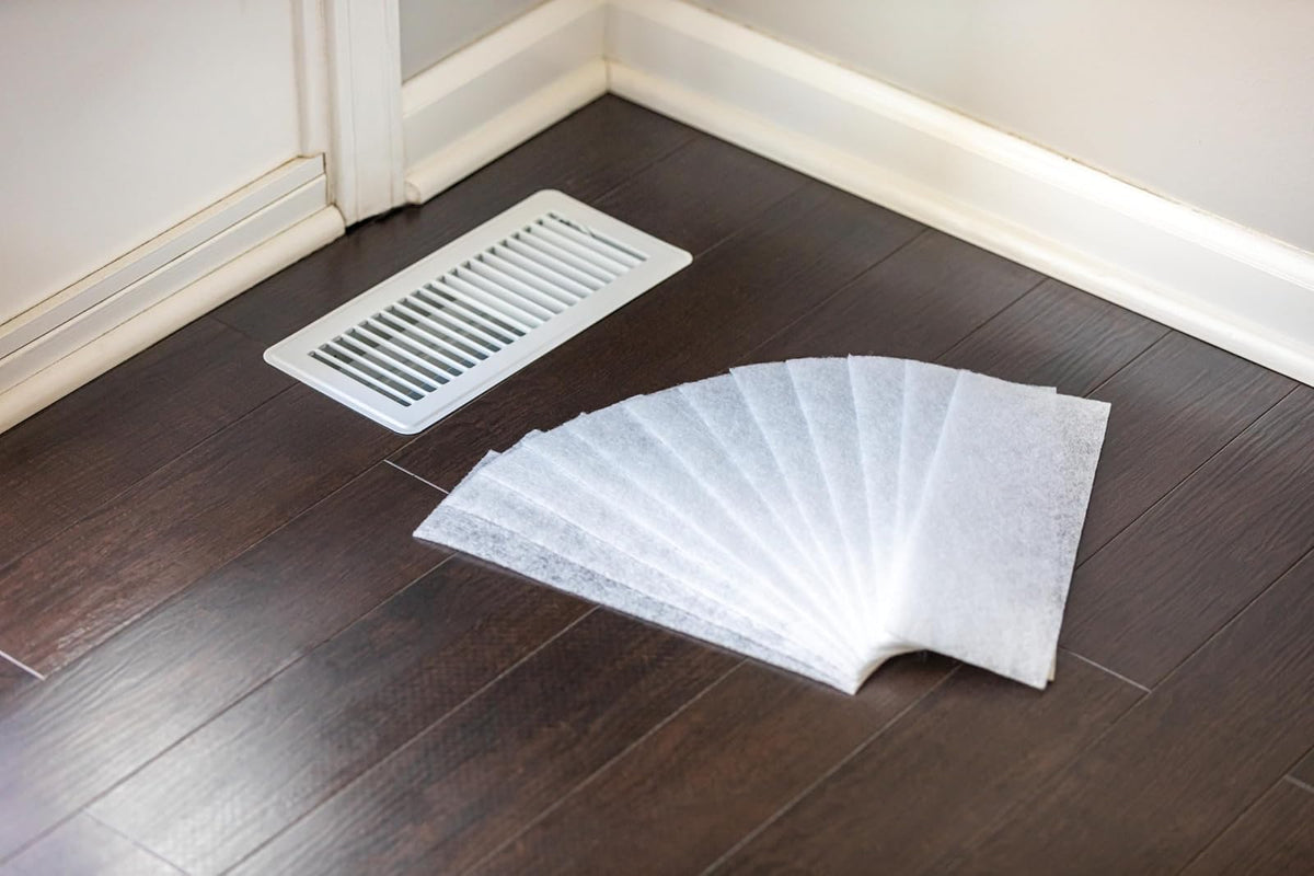 Duck Brand Filtros de ventilación de aire, reducen las partículas transportadas por el aire como polvo, caspa, polen y atrapan los desechos en tu sistema de ventilación, filtros de ventilación de
