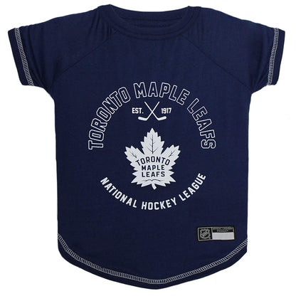 Pets First NHL Pet Gear Accesorios para Mascota con Licencia Oficial - Toronto Maple Leafs - X-Small Hockey T-Shirt - Camisetas para perro de la NHL