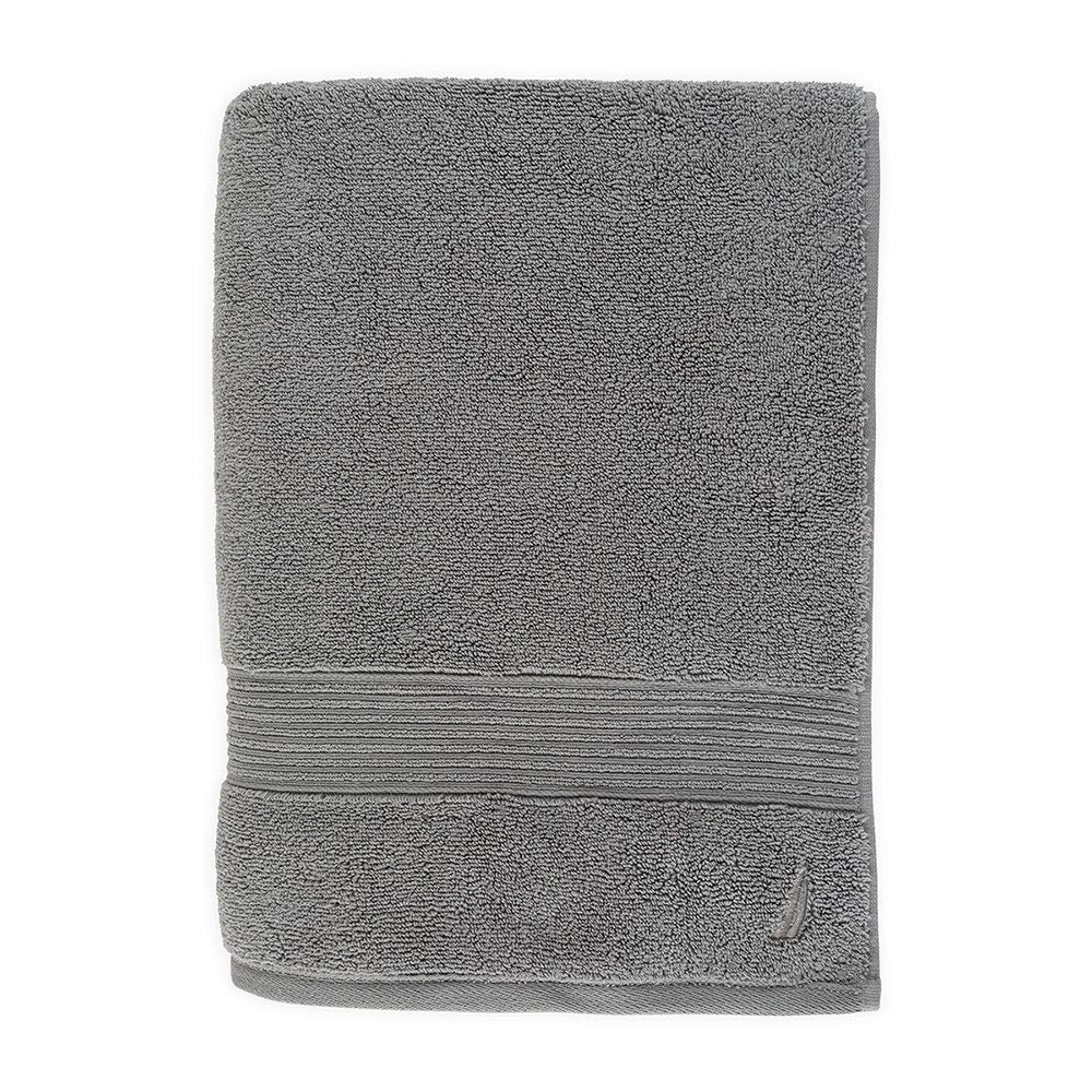 Nautica, Toalla Baño 100% Algodón, Color Gris, Montford.
