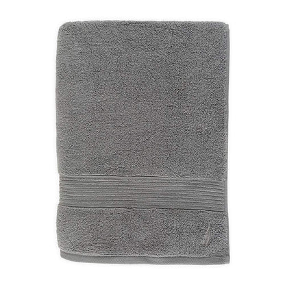 Nautica, Toalla Baño 100% Algodón, Color Gris, Montford.