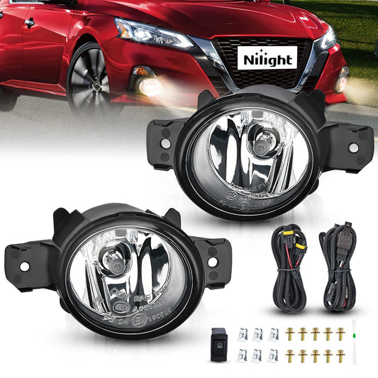 Nilight Luces Antiniebla LED para Nissan Altima, Maxima, Pathfinder, Infiniti QX60 07-13, FOG-G60