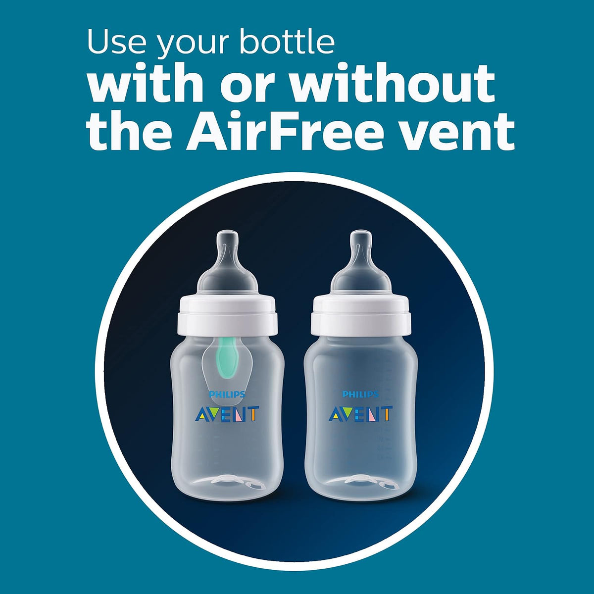 Philips Avent Biberón Anti-colic Clínicamente Comprobado 11 oz Traslúcido | Menos aire durante la alimentación | Ayuda a reducir cólicos y malestares | Flujo 3 - Medio | 4 pz | SCY106/04
