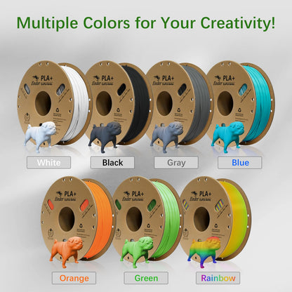 CREALITY Ender PLA + filamento de 1.75 mm, filamento PLA Pro para impresora 3D de buen herido, carrete de 1 kg (2.2 libras), precisión dimensional +/- 0.03 mm, se adapta a la mayoría de impresoras 3D