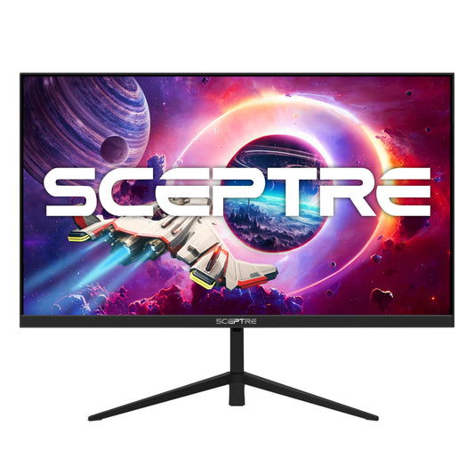 Sceptre 27" Gaming Monitor 1080p up to 165Hz 1ms AMD FreeSync Premium HDMI DisplayPort Build-in Speakers, 93% DCI-P3, Negro máquina (E275B-FWD168)