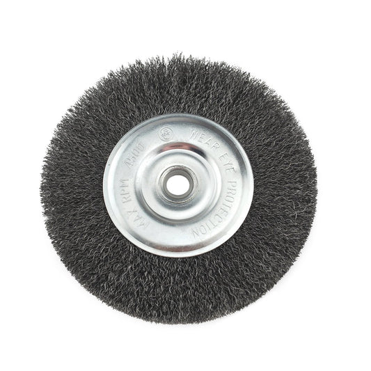 IVY Classic 39057 Rueda de alambre de banco de acero al carbono de 6 pulgadas x 5/8 – 1/2 pulgadas, 1/tarjeta