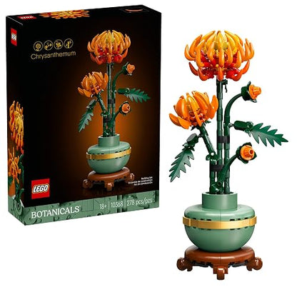 LEGO® Icons Crisantemo Colección Botanical Flores Orientales - Set de Construcción Creativa para Adultos, Ideal como Regalo para Ocasiones Especiales 10368