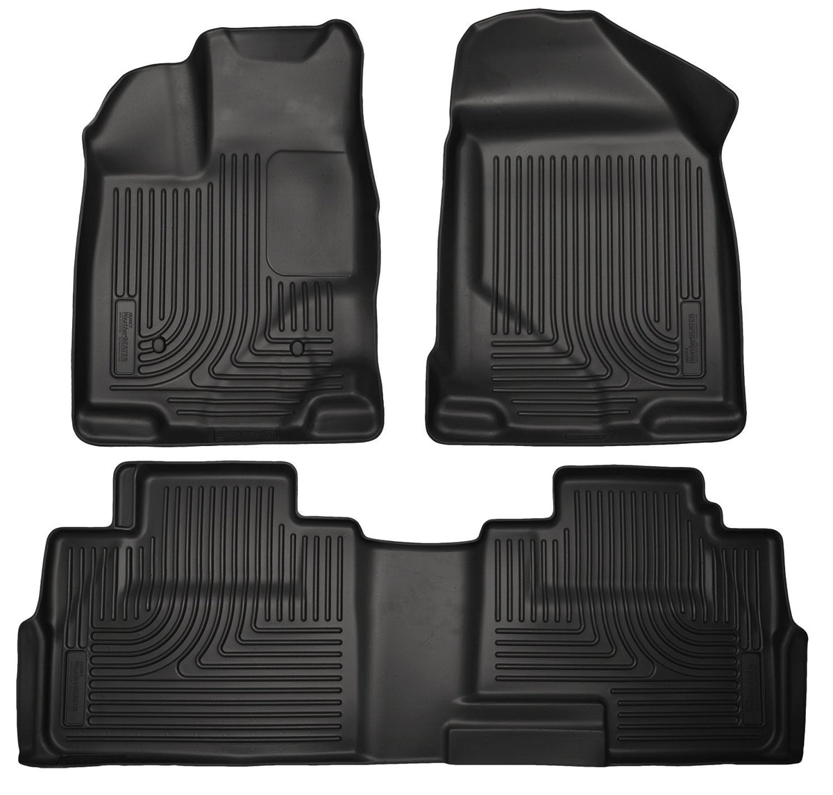 Husky Liners Weatherbeater Alfombrillas para Ford Edge 2007-2014 y Lincoln MKX 2007-2015, Fila Delantera y Segunda Fila, Negro, 99761