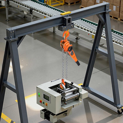 VEVOR Mini Polipasto de Cadena Manual de Palanca, 0,75 T, Elevación de 6 m, con freno mecánico de doble trinquete, ganchos giratorios 360°, para almacén, construcción y garaje, 460 x 115 x 155 mm