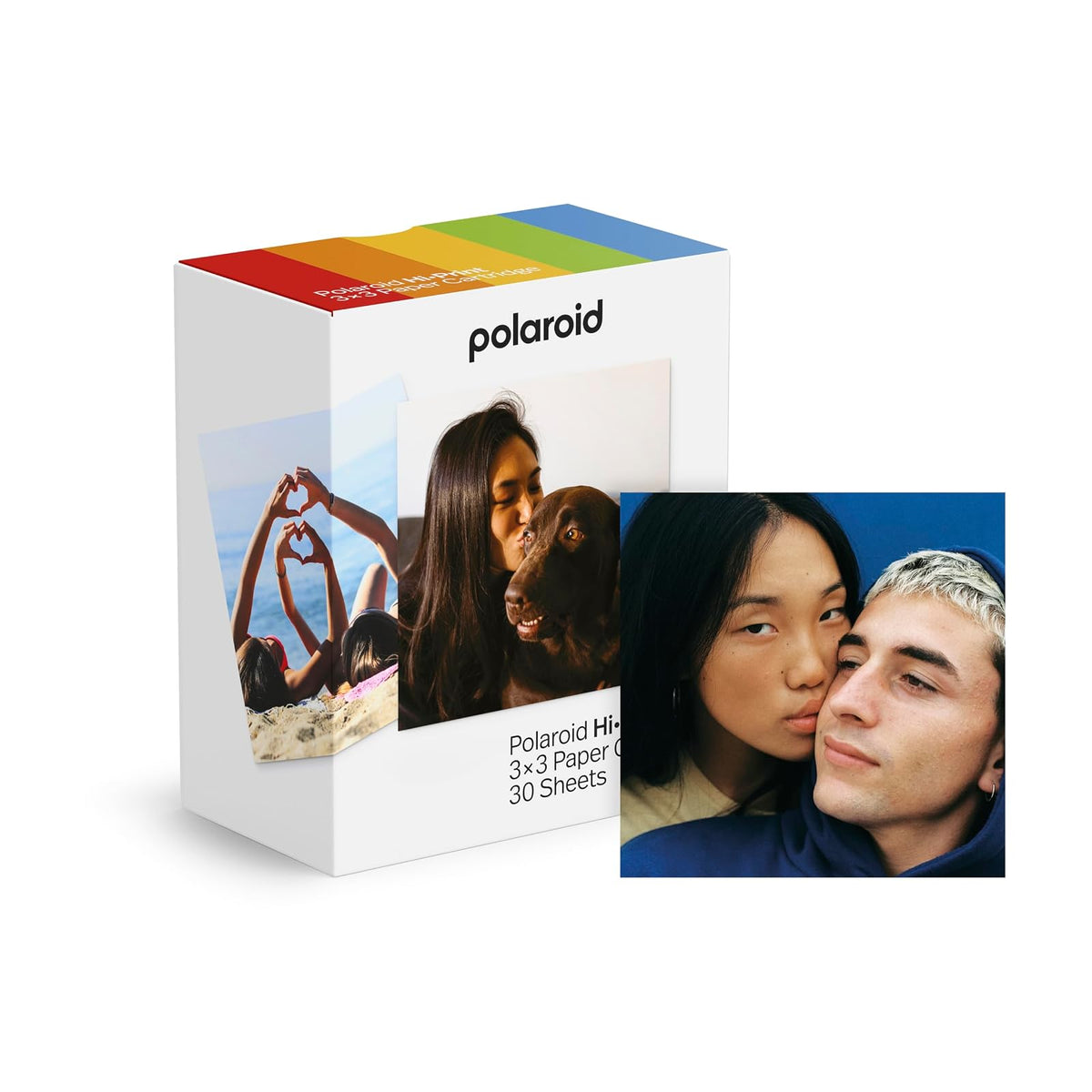 Polaroid Hi-Print 6646 - Papel fotográfico de 3 x 3-30 hojas de fotos