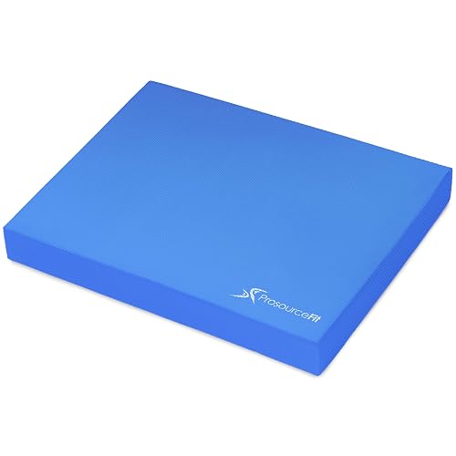 ProsourceFit - Almohadilla de equilibrio y ejercicio: alfombrilla grande de espuma antideslizante y acolchada y rodillera para hacer ejercicio, entrenamiento de estabilidad, fisioterapia y yoga, 39 x 48 cm
