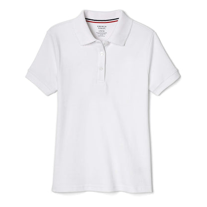 French Toast Playera Polo Uniforme Escolar para Niña - 10-12 - Blanco