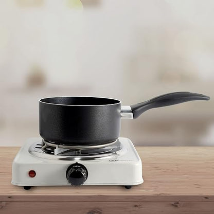Parrilla eléctrica Koblenz de 1 Quemador de Espiral para Mejor Distribución de Calor, Termostado de Seguridad, 5 Niveles de Calentamiento, Indicador Luminoso, Calentamiento Rápido, modelo PEKM-1000 EG