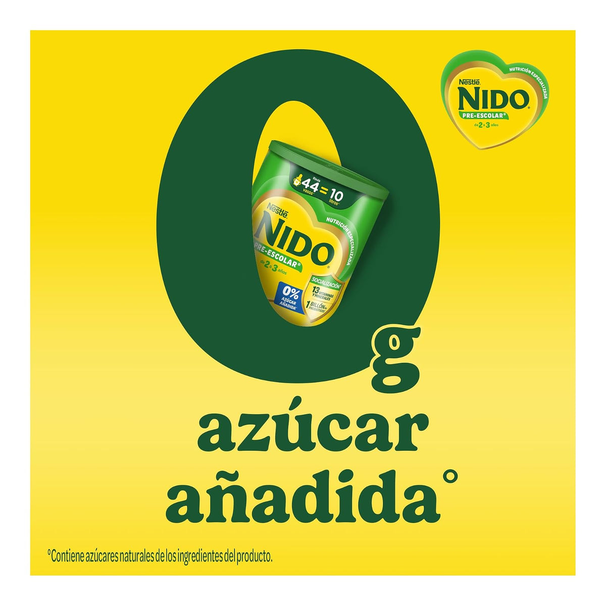Alimento Para Niños de Corta Edad Nido Pre Escolar 2+ Lata 1.5kg