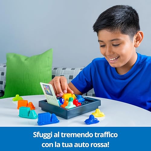 Juego de Mesa de Lógica Rush Hour | Ravensburger ThinkFun | Desafío de Tráfico con 40 Retos | Versión en Español para Niños y Adultos | Entrena tu Mente