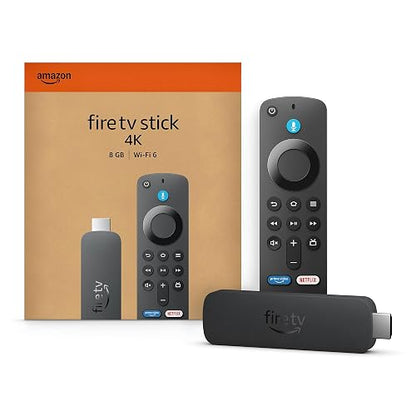 Fire TV Stick 4K (modelo más reciente), compatible con Wi-Fi 6, Dolby Vision/Atmos