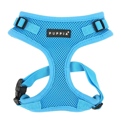Puppia Arnés RiteFit para Perro con Cuello Ajustable - Pequeño - Azul (Sky Blue)