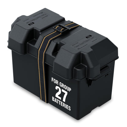 Attwood PowerGuard - Cajas de batería diseñadas para Marina, RV, Camping, energía Solar y más - Powerguard 27 - Ventilado