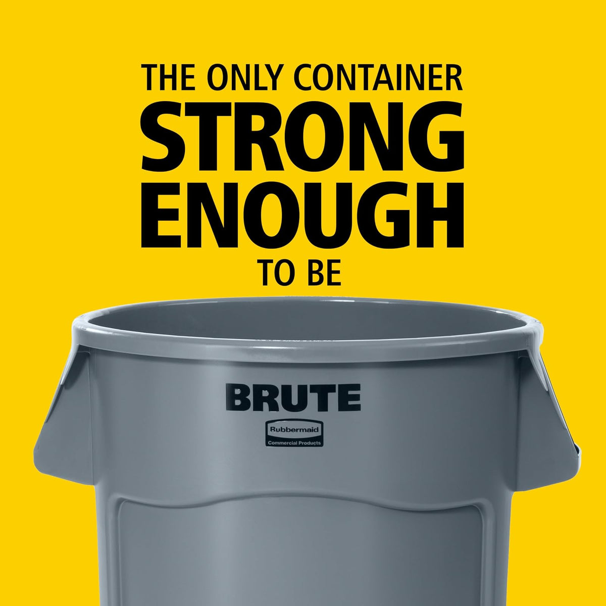 Rubbermaid Commercial Products BRUTE® – Contenedor para Recolección de Residuos con Manijas Ergonómicas, Bote que no se Decolora, Deforma ni Agrieta, Capacidad de 121 L, Rojo FG263200RED