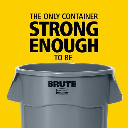 Rubbermaid Commercial Products BRUTE® – Contenedor para Recolección de Residuos con Manijas Ergonómicas, Bote que no se Decolora, Deforma ni Agrieta, Capacidad de 121 L, Rojo FG263200RED