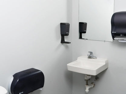 San Jamar Dispensador de jabón Manual de plástico clásico, dispensador desinfectante de Manos con compatibilidad Universal para el hogar, baño, Cocina, restaurantes, 30 onzas, Azul ártico