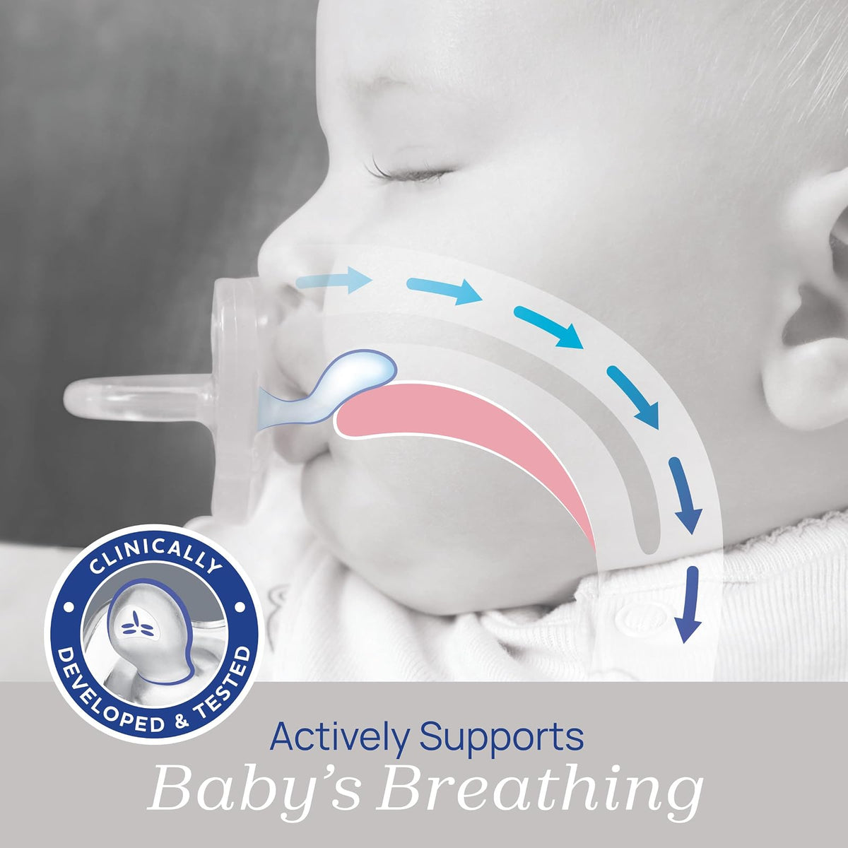 Chicco PhysioForma Mini chupón ortodóntico para bebés de 0 a 2 meses, ultraligero y pequeño, 100% silicona suave, soporta la respiración, diseño de una sola pieza, incluye estuche esterilizante, sin