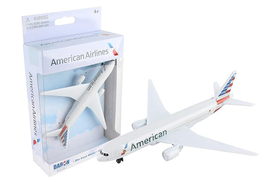 Daron Toy Airplane - American Airlines - Juguete de avión Modelo de Metal Fundido con Piezas de plástico para niños a Partir de 3 años