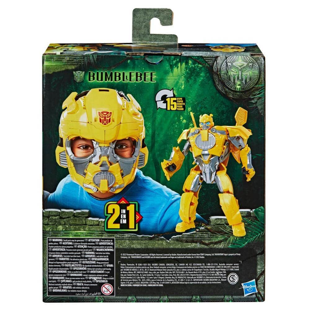 Transformers Rise of The Beasts Bumblebee Máscara 2 en 1 TRA MV7