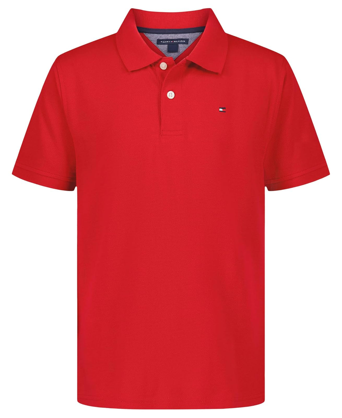Tommy Hilfiger Playera Polo Manga Corta para Niño - 8 - Scarlet Sage