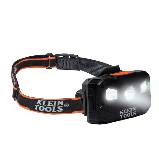 Klein Tools 56048 - Faro LED recargable, correa de tela ajustable, 400 lms, tiempo de funcionamiento durante todo el día, para el trabajo, correr, senderismo al aire última intervensión
