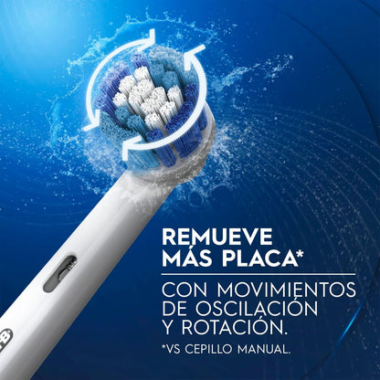 Oral B Cepillo Eléctrico Precision Clean Limpieza Profunda Remueve más Placa, 1 Unidad