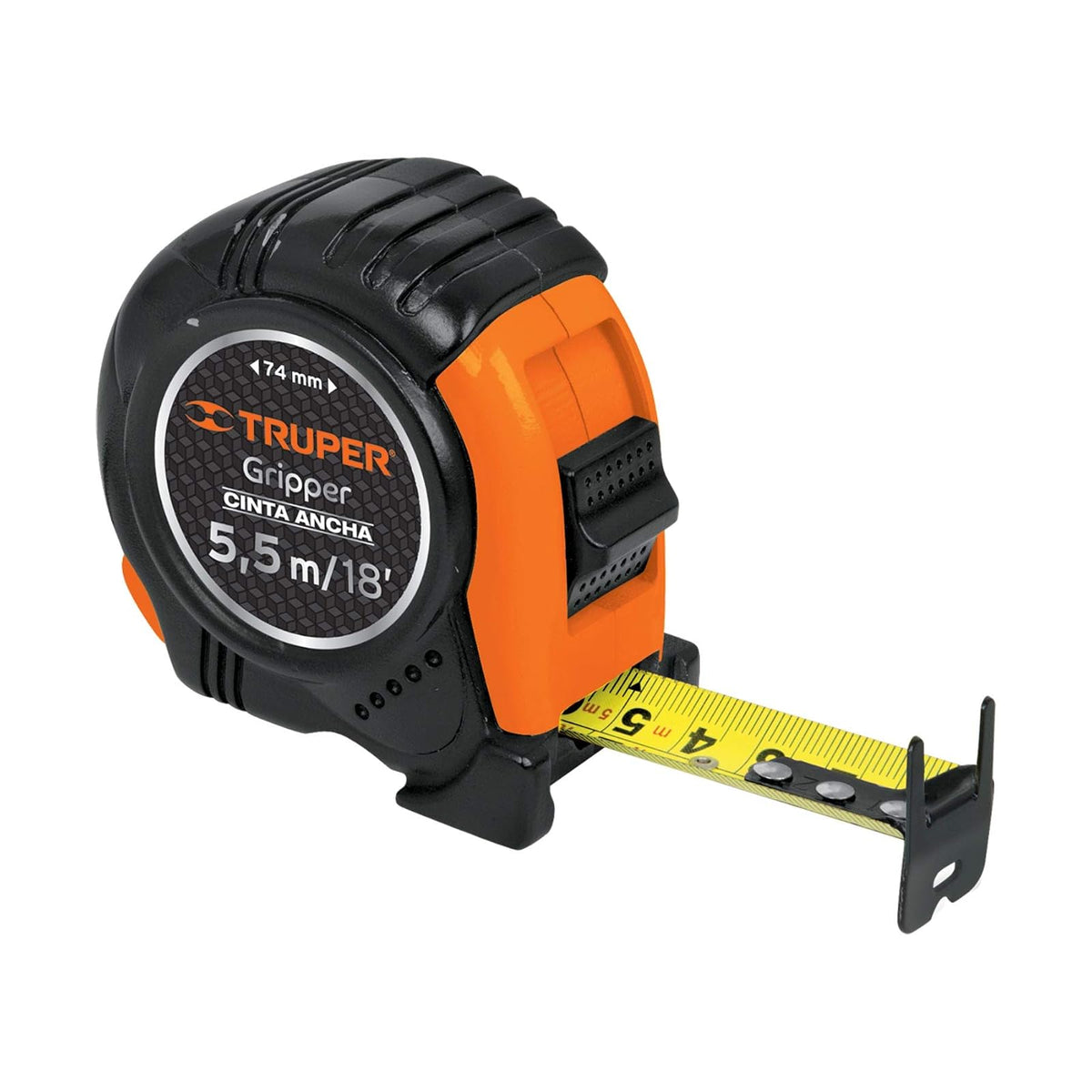 Truper Flexómetro Gripper Contra Impacto - 5.5 m - Flexómetro