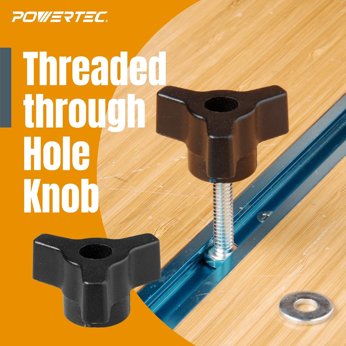 Powertec - Kit de accesorios de fijación, pernos