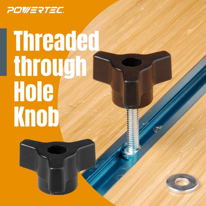 Powertec - Kit de accesorios de fijación, pernos