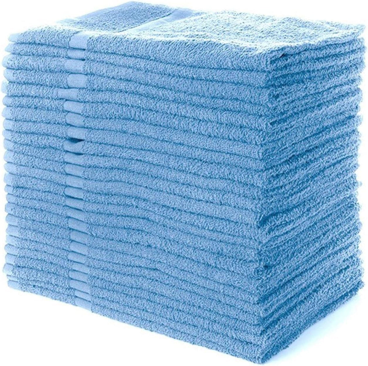 SIMPLI-MAGIC - Toallas de Mano de algodón, Paquete de 12, 16 x 27 Pulgadas, Color Azul
