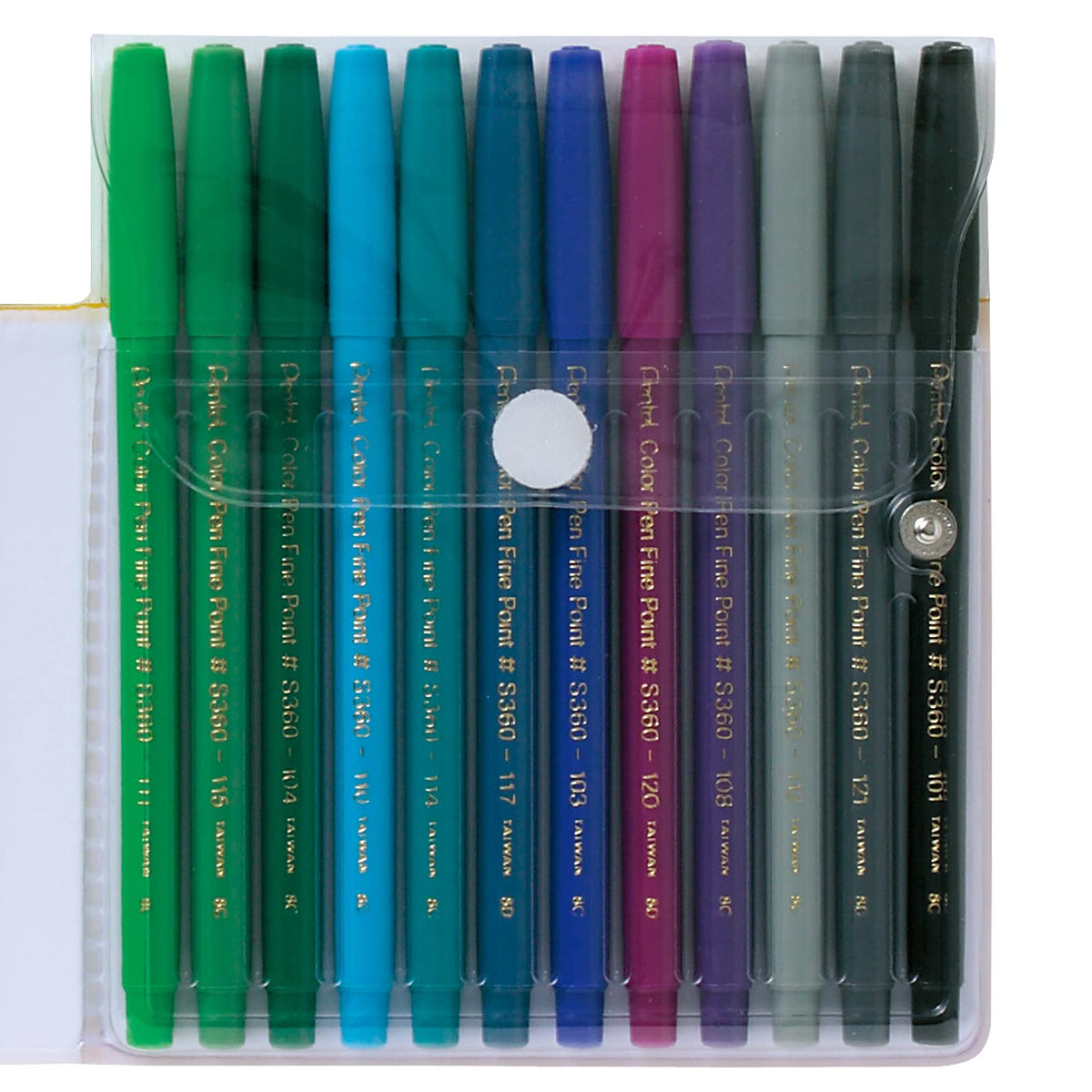 Pentel S360-24A Color Pen Set, Set of 24 Assorted Colors