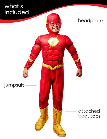 Rubies DC Comics Superheroes: Disfraz de Flash para niños, talla M