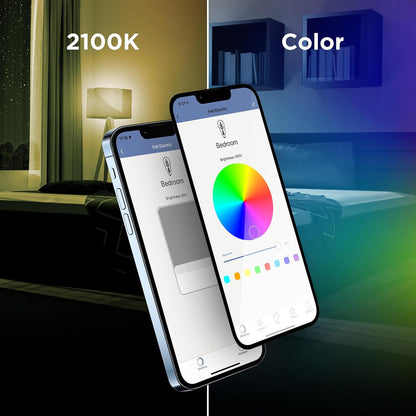 Feit Electric Smart ST21 - foco de luz eléctrica, equivalente a 60 W, regulable, filamento espiral, estilo Edison WiFi habilitado, funciona con Alexa/Google Home, millones de colores, vida útil de