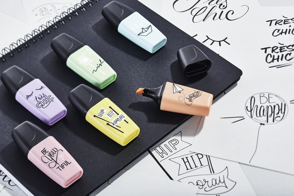 STABILO BOSS mini con 6 colores pastel