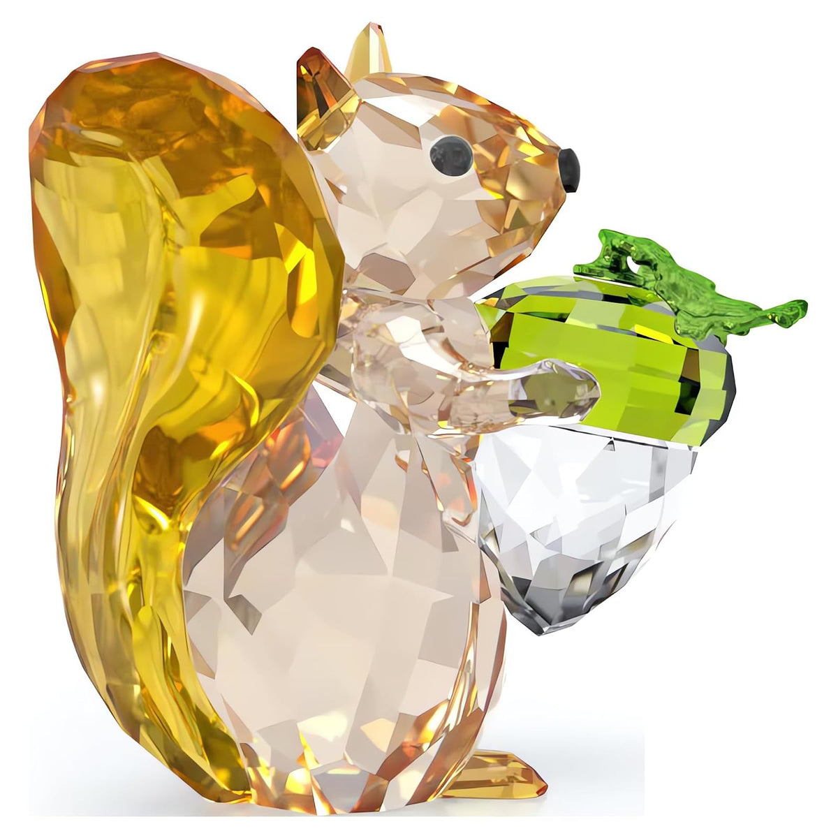 Swarovski Idyllia - Figura de Cristal con diseño de Ardilla y Bellota, con Cristales