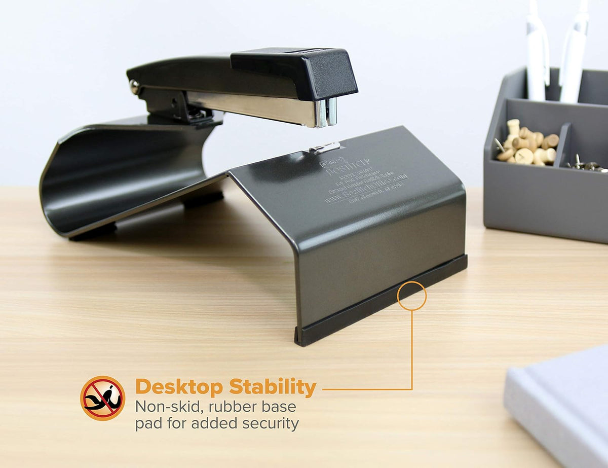 Bostitch No-Jam grapadora para folletos, color negro (B440SB), Negro, Saddle Stapler