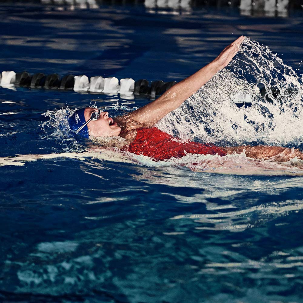 Speedo - Traje de baño de una Pieza para Mujer, Endurance+ Flyback Block para Adultos, Colores del Equipo