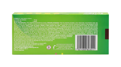 Zyrtec Orodispersable Antihestaminico 10 mg c/10 tabletas