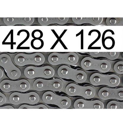 Italika Cadena de Tracción 428X126L Acero Gris