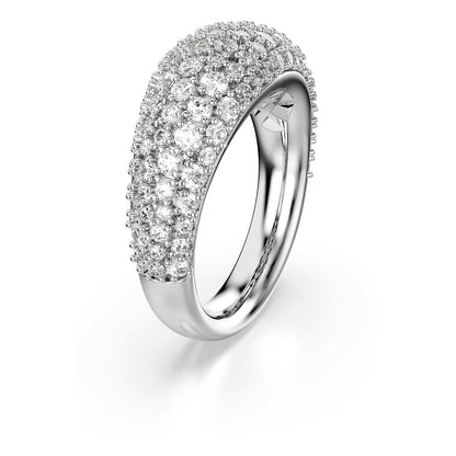 Swarovski Anillo Sublima, Blanco, Baño de rodio