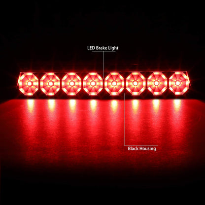 DNA MOTORING 3BL-FM87-LED-BK Luz Freno Trasera LED 3ª Luz Freno Trasera Central Negro